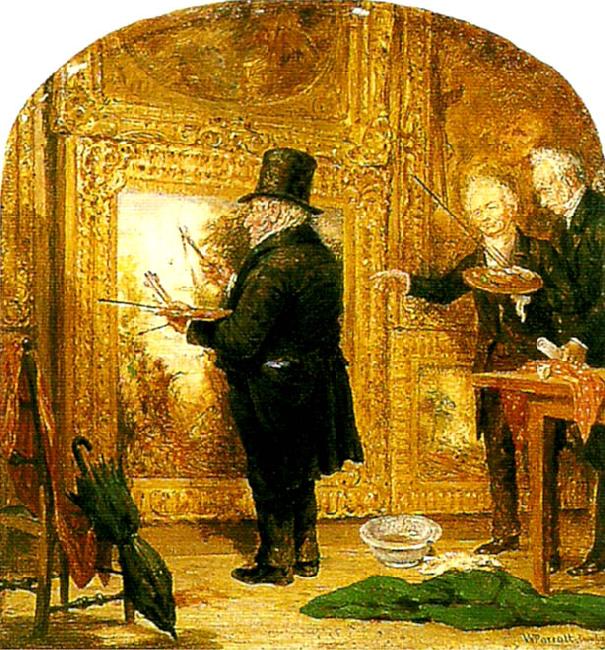 William Parrott turner on varnishing day at the royal